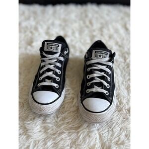 Converse All Star Low Top Sneakers Black Canvas Casual Shoes